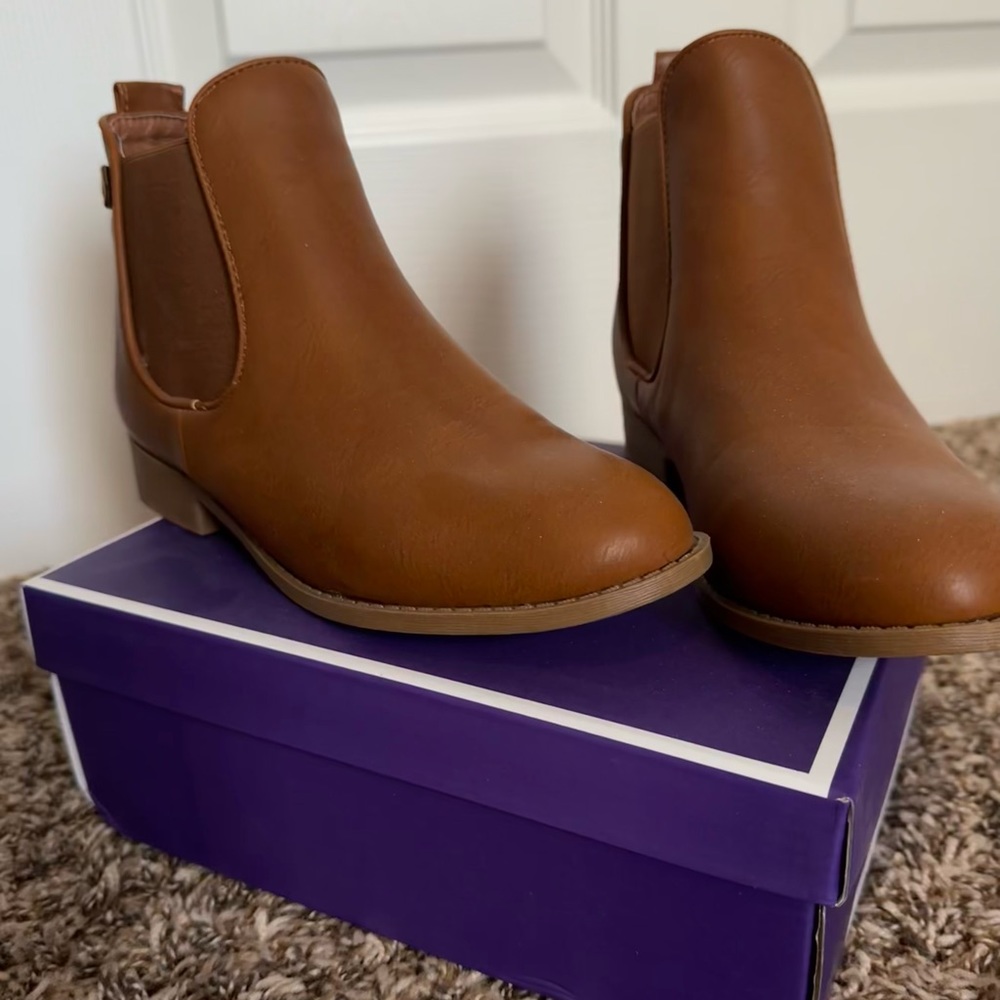 Top Moda brown ankle boots